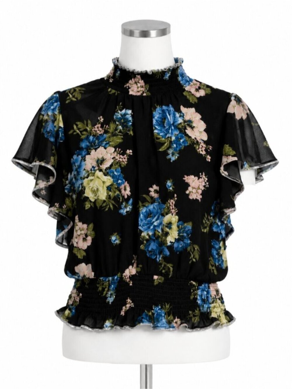 Shinestar Flutter Sleeve Blouse